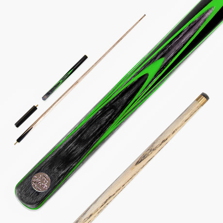 Baize Master Gold Series 58 Inch EMPEROR ¾ Jointed Snooker Pool Cue with 9.5mm Tip and 6 Inch Mini Butt