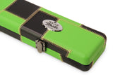 Baize Master 1 Piece PATCH Luxury Round Corner Snooker Pool Cue Case - Holds 2 Cues