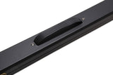 Plain Black 42 inch Deluxe Junior Kids Hard Snooker Pool Cue Case for 42 inch 2pc Cues with Black and White Interior