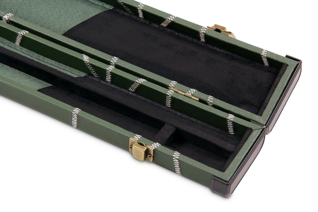 Deluxe 3/4 Snooker Pool Cue Case with Plastic Ends - CRAZY STITCH Design