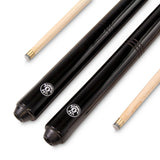 Jonny 8 Ball Pub Style 2 Piece Snooker Pool Cue Set 9.5mm Tip - 57 Inch and 48 Inch Cues