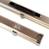 Baize Master PRESTIGE 1 Piece 2 Slot Metal Snooker Pool Cue Case - Holds 2 Cues