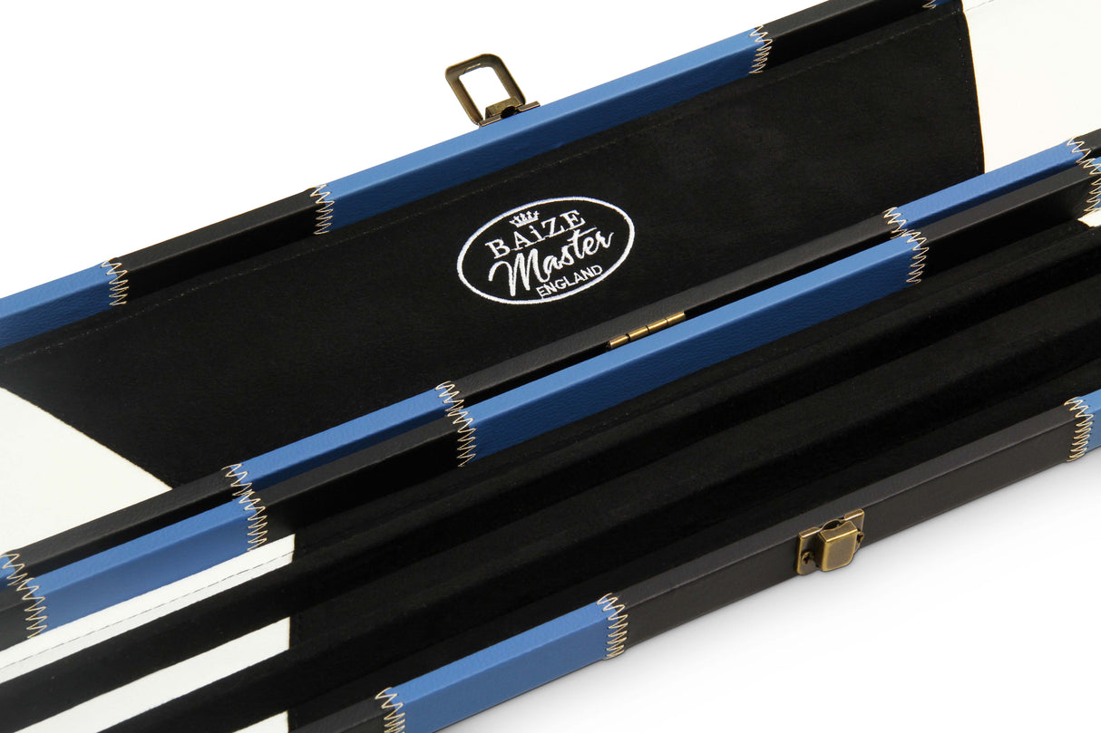 Baize Master 1 Piece Wide Patch Snooker Pool Cue Case with Plastic Ends - Holds 3 Cues