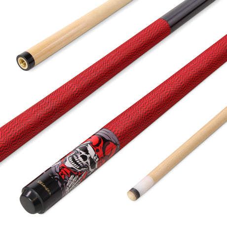 Buffalo STINGER SKULL 57 Inch 2 Piece American Pool Cue with 12mm Tip