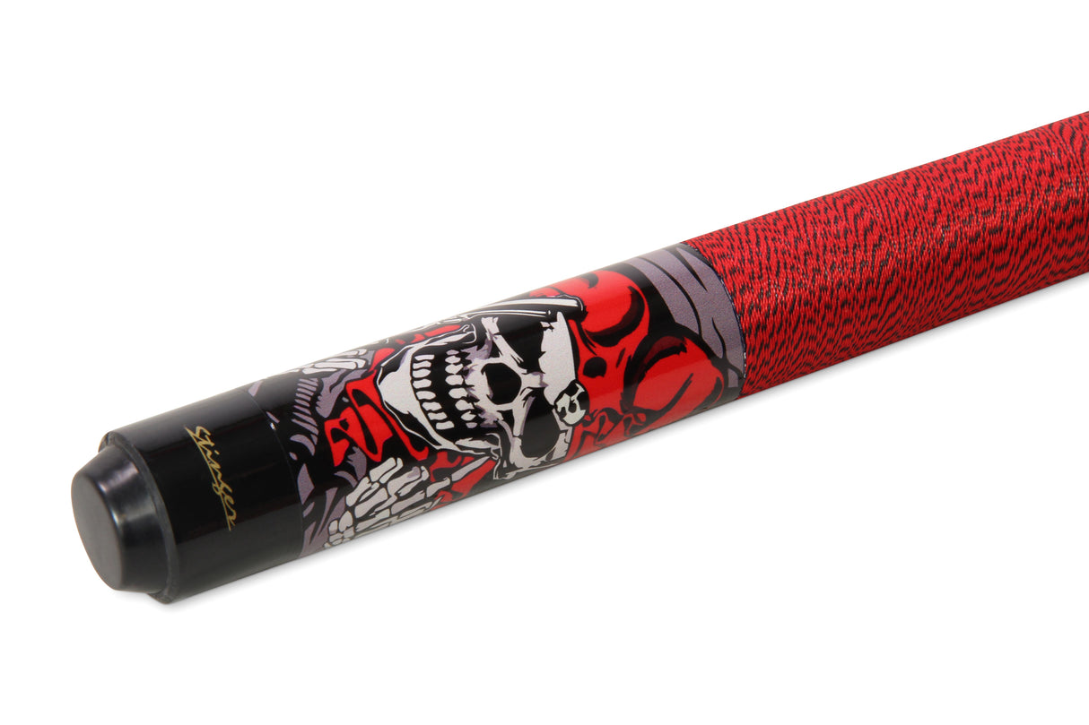 Buffalo STINGER SKULL 57 Inch 2 Piece American Pool Cue with 12mm Tip