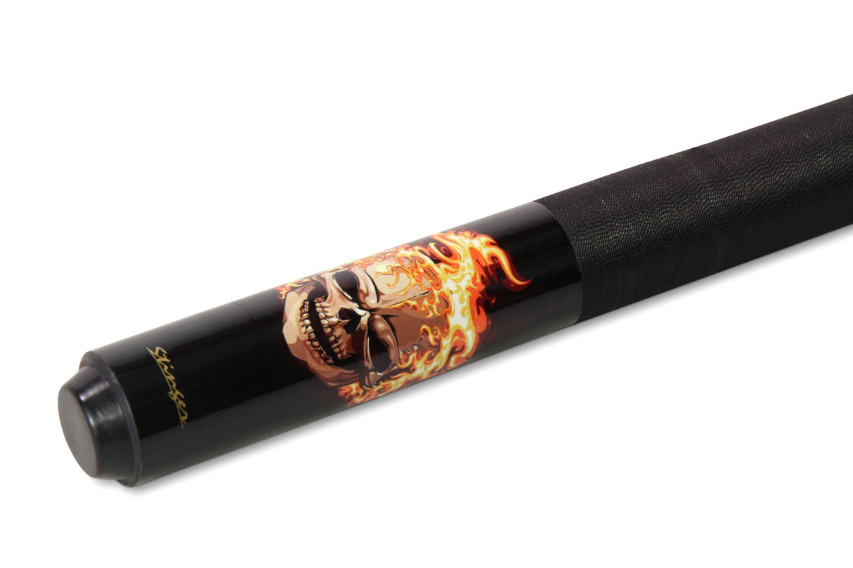 Buffalo STINGER SKULL 57 Inch 2 Piece American Pool Cue with 12mm Tip