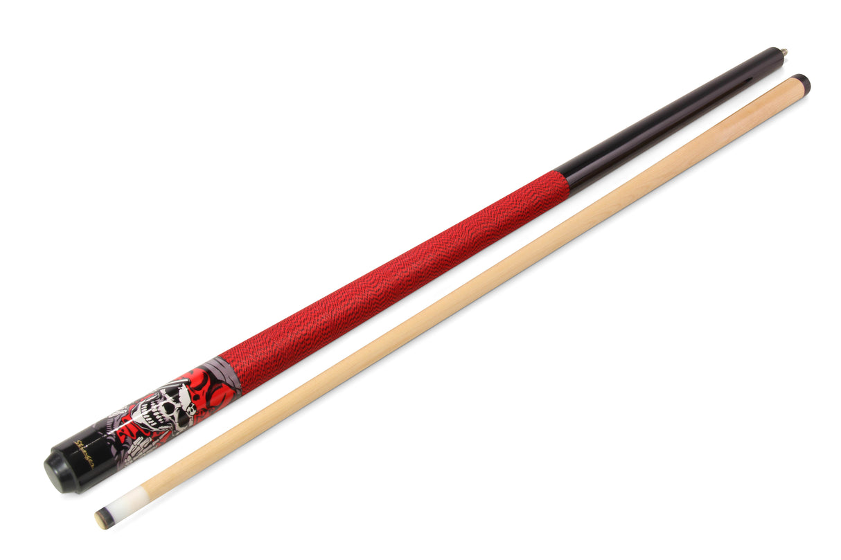 Buffalo STINGER SKULL 57 Inch 2 Piece American Pool Cue with 12mm Tip