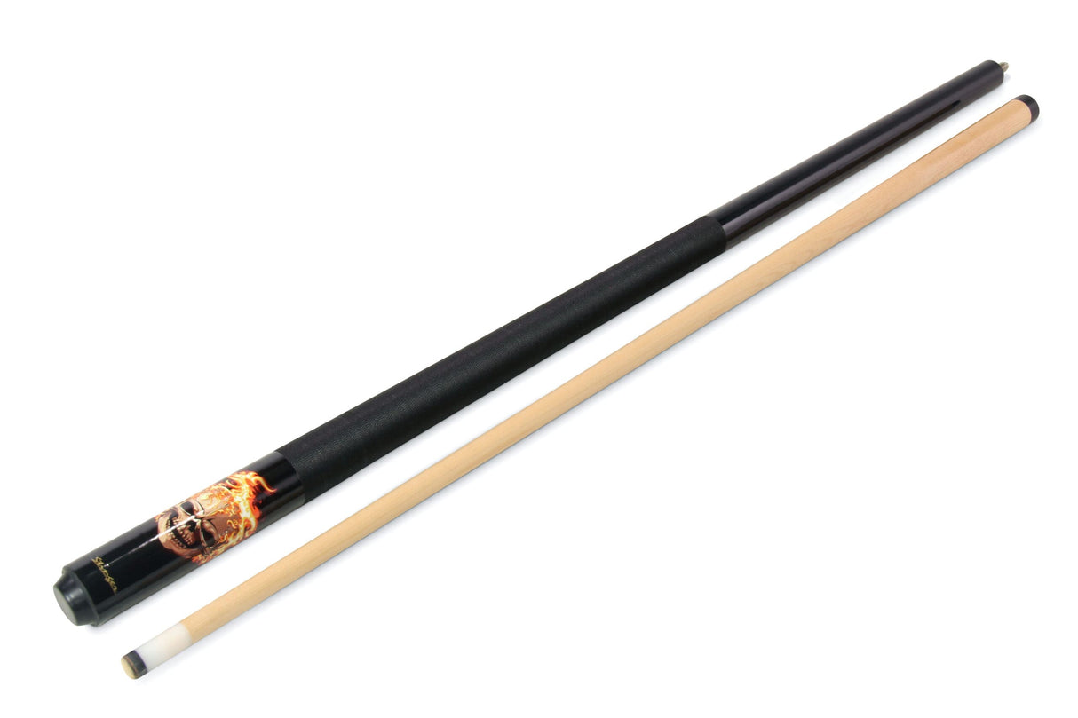 Buffalo STINGER SKULL 57 Inch 2 Piece American Pool Cue with 12mm Tip