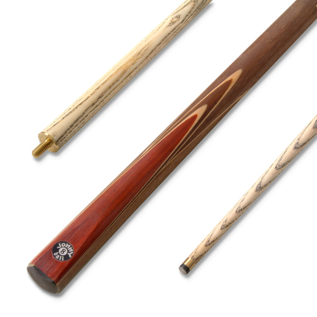 Jonny 8 Ball FALCON 2 Piece Centre Joint Traditional Matching Ash English Pool Cue with 8.5mm Tip