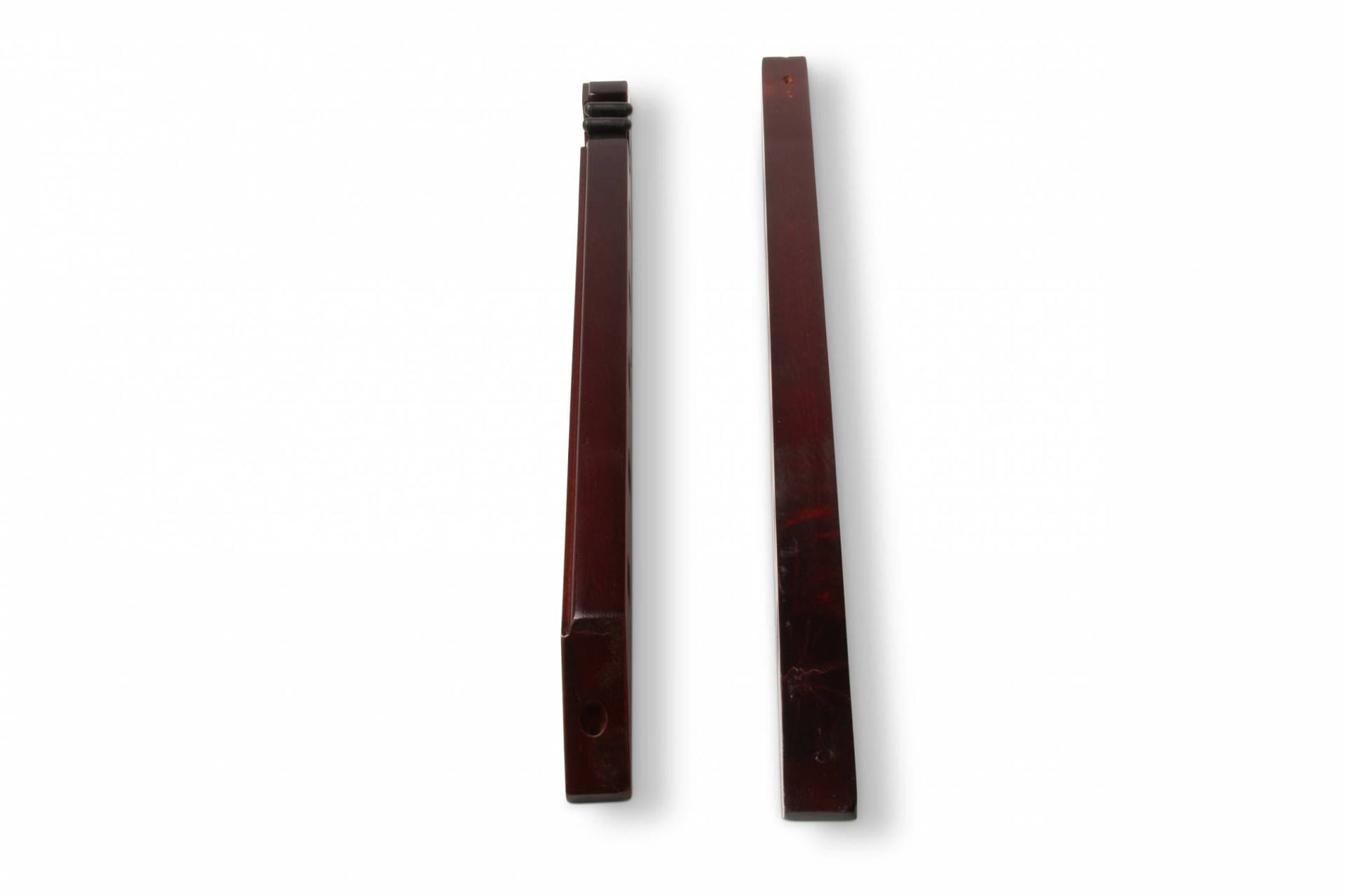Mahogany Stained STRAIGHT 5 + 1 6 Way Wall Mounted Cue Rack