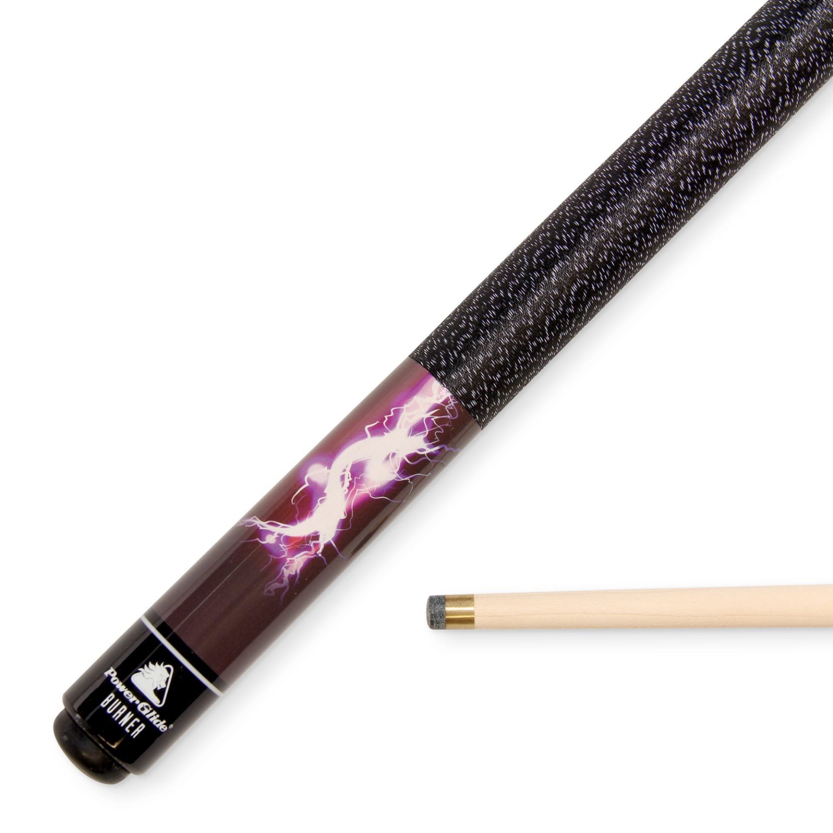 PowerGlide BURNER Centre Joint Pool Snooker Cue - 10mm Tip