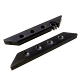 Wall Mounted 3 Hole and 1 Clip Snooker Pool Cue Rack - Holds 4 Cues