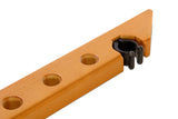 Wall Mounted 3 Hole and 1 Clip Snooker Pool Cue Rack - Holds 4 Cues