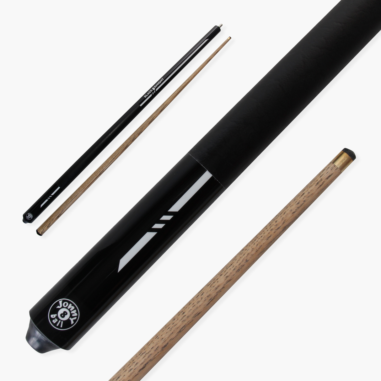 Jonny 8 Ball 57 Inch 2 Piece RISS Pool Cue 8.5mm Elk Master Tip - Interchangeable Shaft