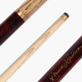 BCE Ronnie O'Sullivan Maroon and Cream 57 Inch 2 Piece Centre Joint Snooker Pool Cue and Hard Case Set 9.5mm Tip