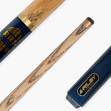 Riley METALLIC BLUE Butt 2 Piece Ash Snooker & Pool Cue - 9.5mm Tip, 17oz - 18oz
