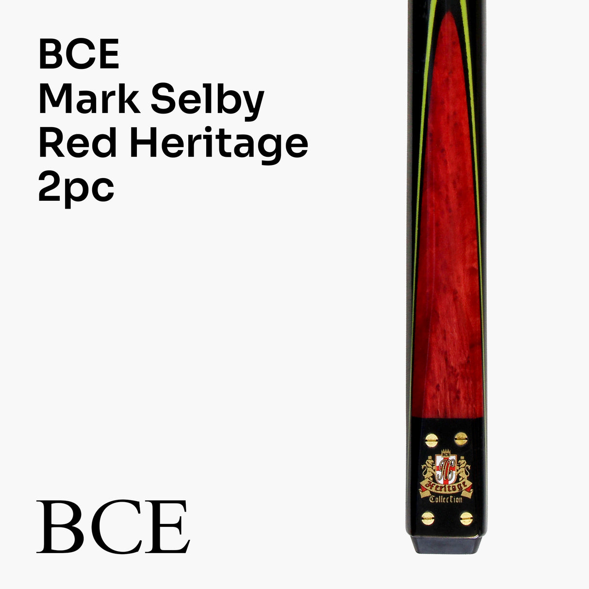 BCE Mark Selby Signature Heritage 57 Inch 2 Piece Cue and Case Set 9.5mm tip