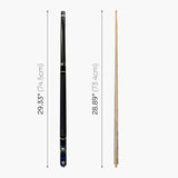 Jonny 8 Ball 57 Inch Adjustable 4 Piece Pool Cue 8mm Tip - Shorten to 45 Inch