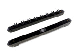 Jonny 8 Ball 2pc BLACK Colour 8 Way Plastic Clip Wall Mounted Snooker and Pool Cue Rack - holds 8 Cues