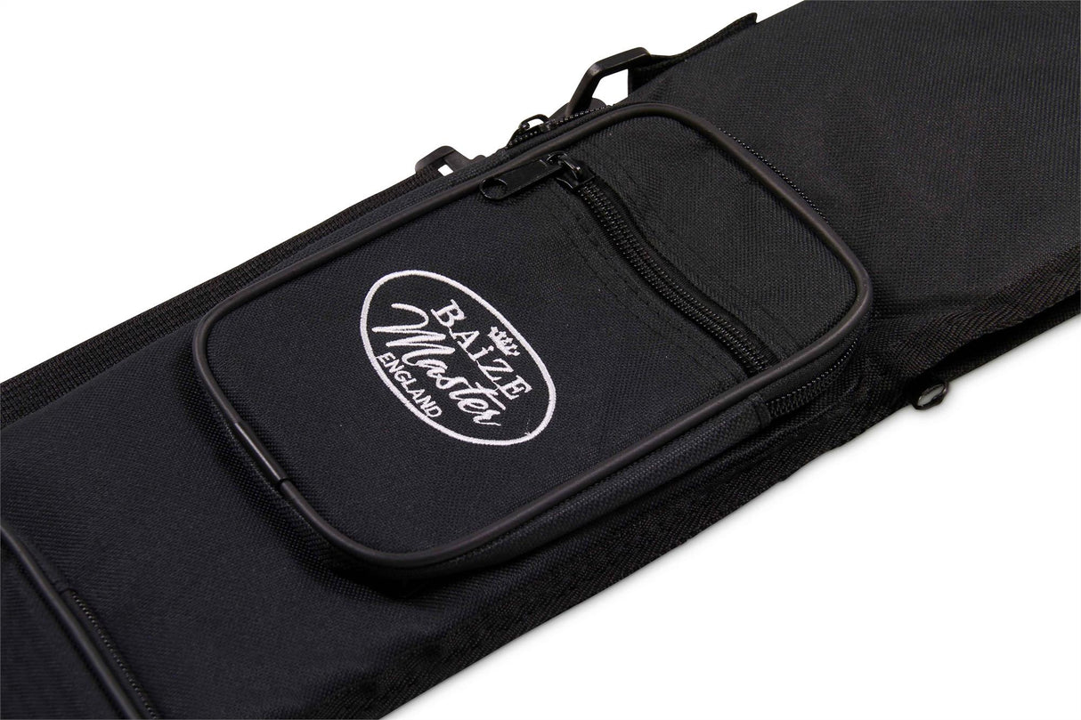 Baize Master Soft Deluxe Padded Double Pocket Centre Joint 2pc Pool Snooker Cue Case