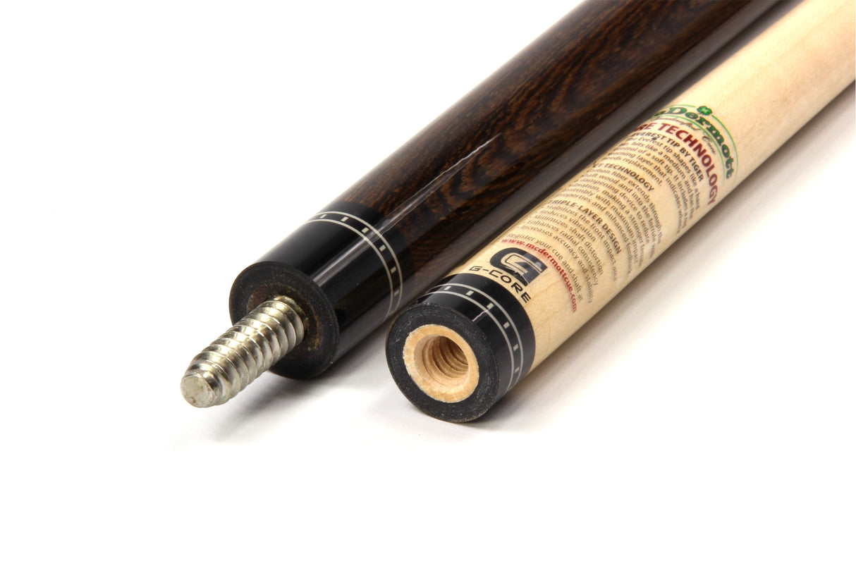 McDermott BOCOTE ‘S’ INLAY Hand Crafted G-Series American Pool Cue 13mm tip G308