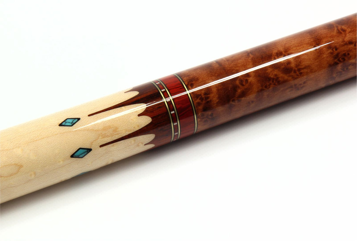 McDermott COCOBOLO CROWN Hand Crafted G-Series American Pool Cue 13mm tip – G407