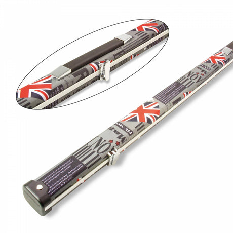 1 Piece Slim UNION JACK DARK Professional Aluminium Snooker Cue Case – Holds 1 Cue