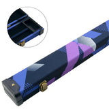 Tomahawk ABS ¾ 80s Blue and Black Deluxe Snooker Cue Case – Tough Plastic End
