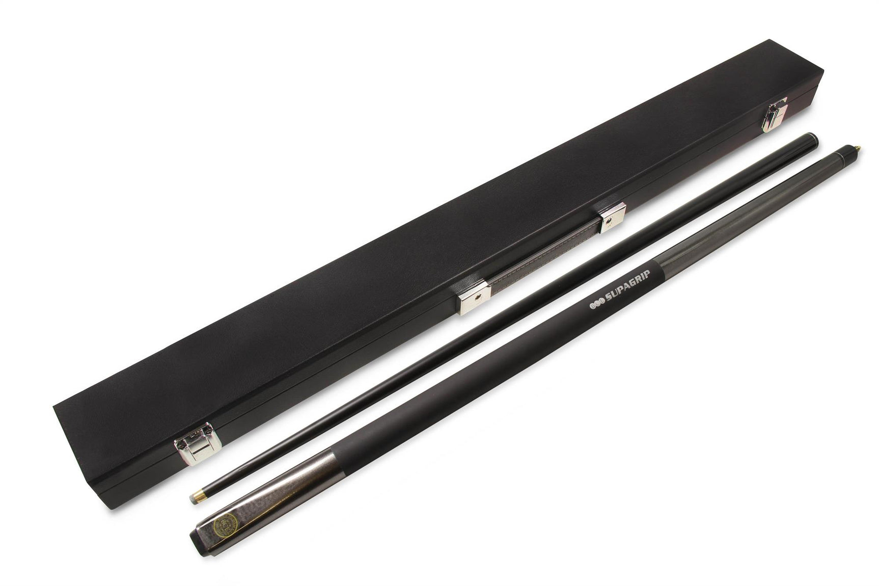 BCE MARK SELBY Metallic BLACK Simulated Graphite 2pc Snooker Cue & HARD CASE